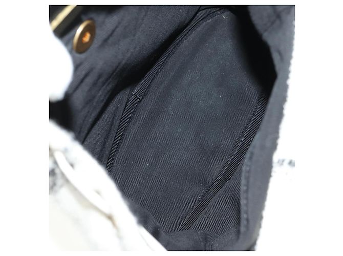 CHANEL Matelasse Chain Backpack Lana Tweed Avorio Oro CC Auth 181919SM D'oro Crudo - vista 10