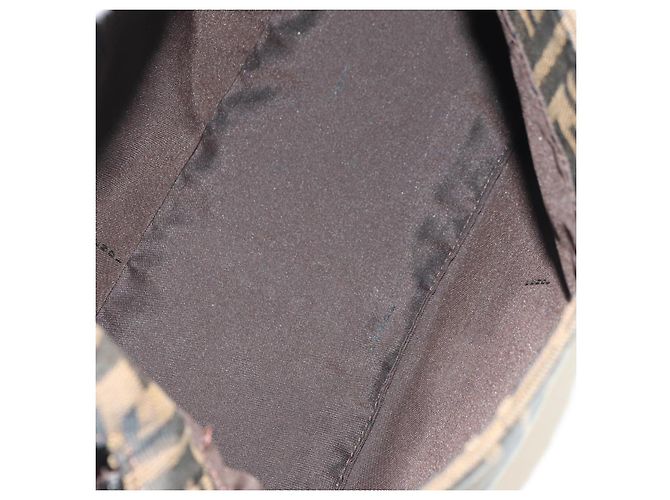 Borsa a Spalla FENDI Zucca Canvas Nero Marrone Auth 183663V - vista 11