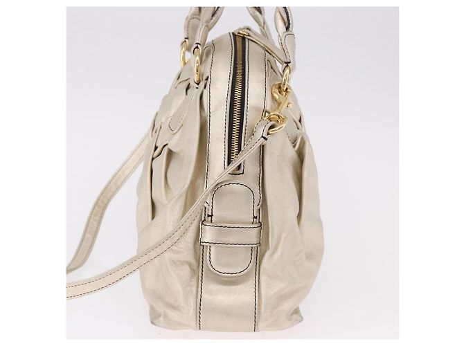 Borsa VALENTINO in Pelle 2way Oro Auth 183017A D'oro - vista 3