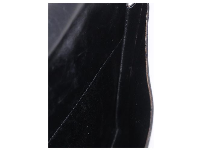 Hermès Borsa Business HERMES Kirius in pelle nera e oro Auth 183240 Nero D'oro - vista 19