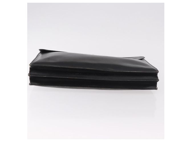 Hermès Borsa Business HERMES Kirius in pelle nera e oro Auth 183240 Nero D'oro - vista 5