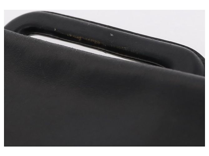 Hermès Borsa Business HERMES Kirius in pelle nera e oro Auth 183240 Nero D'oro - vista 8
