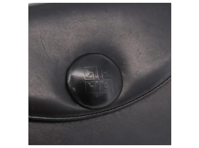 GIVENCHY Handtasche aus Leder Schwarz Gold Auth 182204A Golden - Ansicht 17