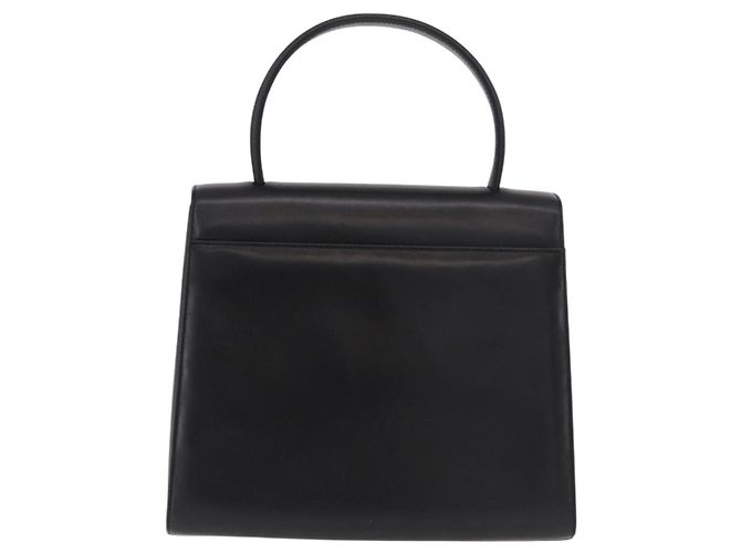GIVENCHY Handtasche aus Leder Schwarz Gold Auth 182204A Golden - Ansicht 2