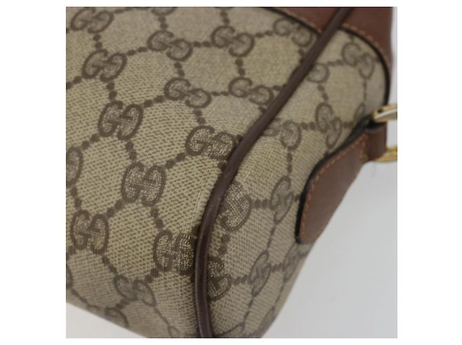 Borsa GUCCI GG Supreme Web Sherry Line PVC Beige 001 56 6472 4021 Auth 183301 - vista 14