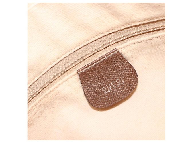 Borsa GUCCI GG Supreme Web Sherry Line PVC Beige 001 56 6472 4021 Auth 183301 - vista 19