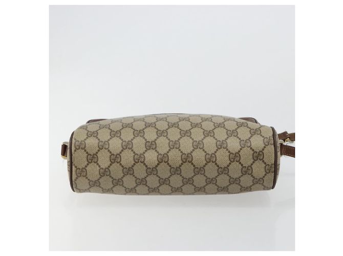 Borsa GUCCI GG Supreme Web Sherry Line PVC Beige 001 56 6472 4021 Auth 183301 - vista 5