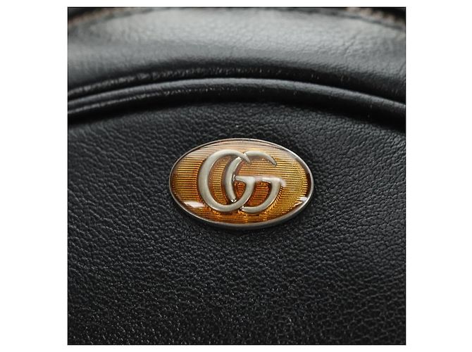 Borsa GUCCI Basketball Shape in Pelle 2way Nero Oro 547855 Auth 182676SAM D'oro - vista 21