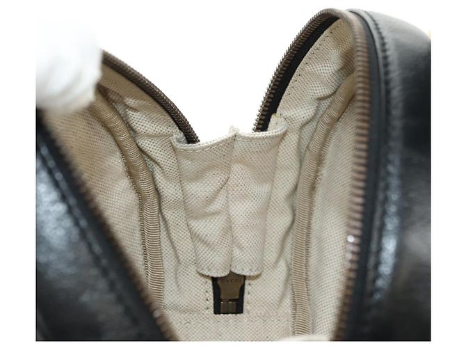 Borsa GUCCI Basketball Shape in Pelle 2way Nero Oro 547855 Auth 182676SAM D'oro - vista 24