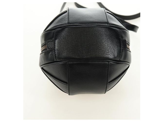 Borsa GUCCI Basketball Shape in Pelle 2way Nero Oro 547855 Auth 182676SAM D'oro - vista 5
