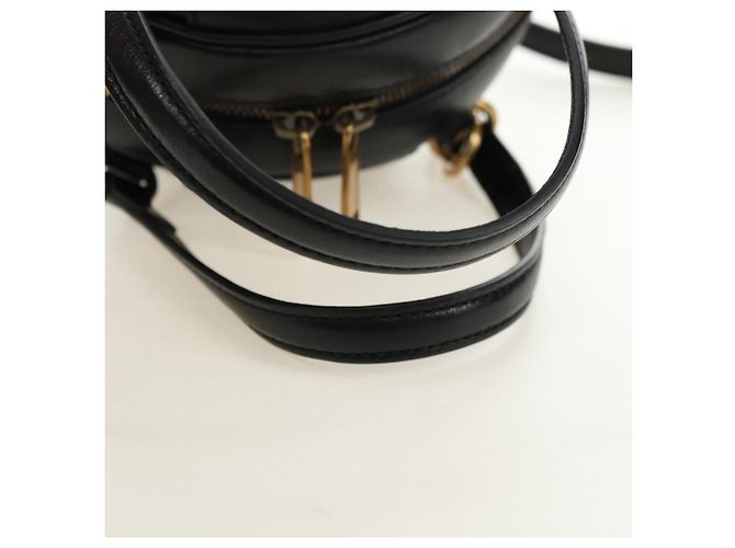 Borsa GUCCI Basketball Shape in Pelle 2way Nero Oro 547855 Auth 182676SAM D'oro - vista 7