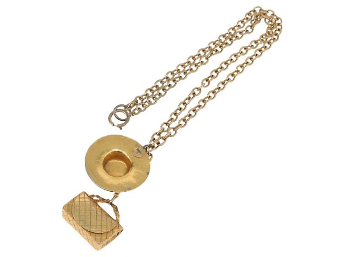 CHANEL Halskette Metall Goldton CC Authentisch bs35422A - Ansicht 7