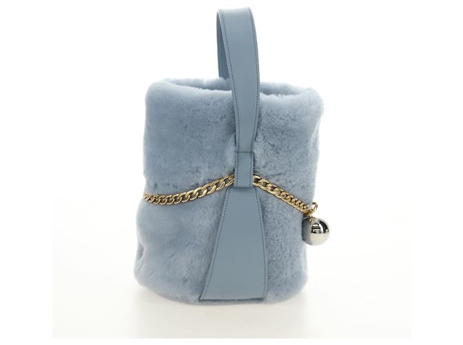 Borsa PRADA Petit Sac Noir da donna Azzurro Oro Autentica 181769SAM D'oro Blu chiaro - vista 3