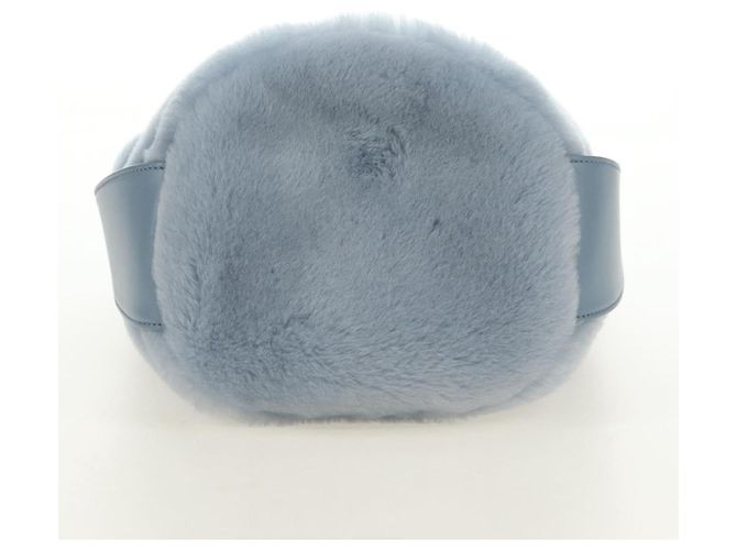 Borsa PRADA Petit Sac Noir da donna Azzurro Oro Autentica 181769SAM D'oro Blu chiaro - vista 5