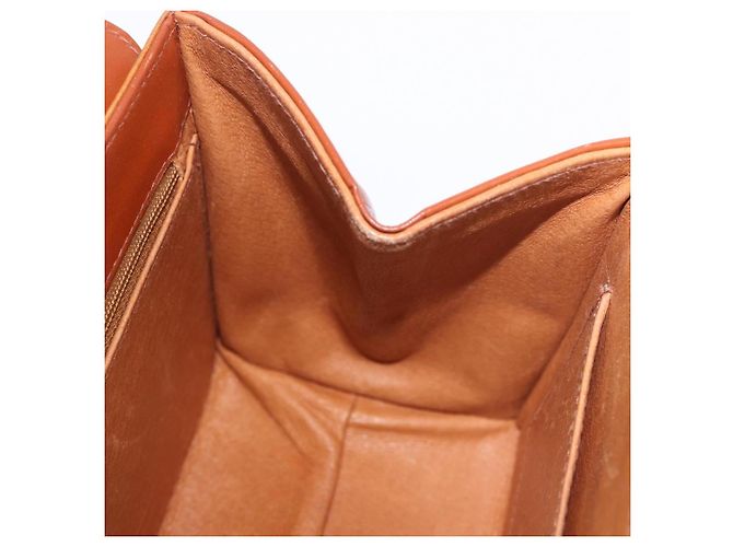 Borsa MCM Vicetos Logogramma PVC Pelle 2way Marrone Oro Auth 184176A D'oro - vista 22