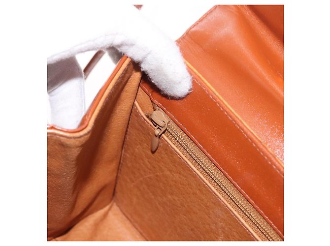 Borsa MCM Vicetos Logogramma PVC Pelle 2way Marrone Oro Auth 184176A D'oro - vista 24