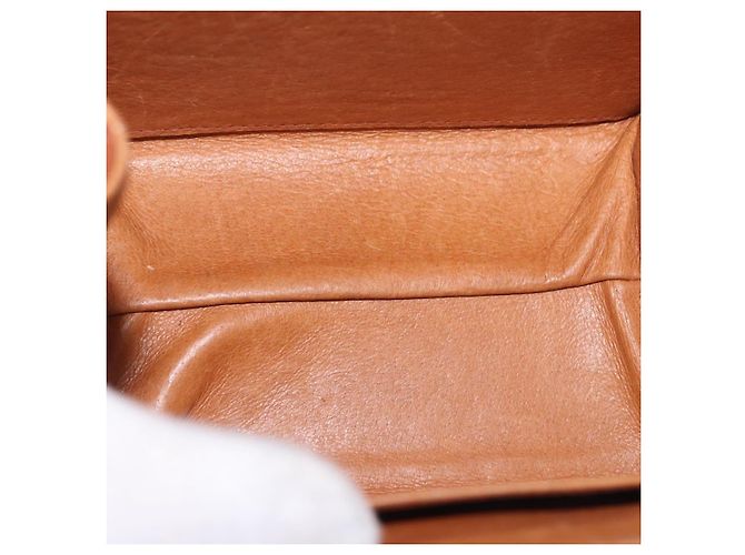 Borsa MCM Vicetos Logogramma PVC Pelle 2way Marrone Oro Auth 184176A D'oro - vista 9