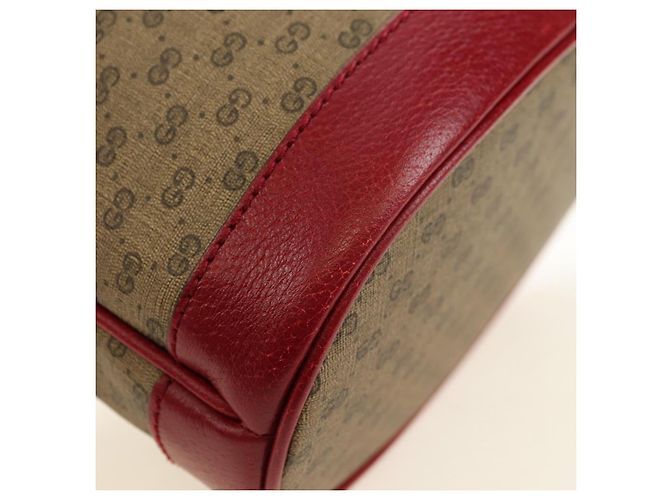 Bolso GUCCI Micro GG Supreme Doraemon x Fujiko-Pro en PVC Beige 655597 Auth 183006M Dorado - vista 17