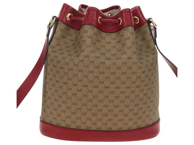 Bolso GUCCI Micro GG Supreme Doraemon x Fujiko-Pro en PVC Beige 655597 Auth 183006M Dorado - vista 2