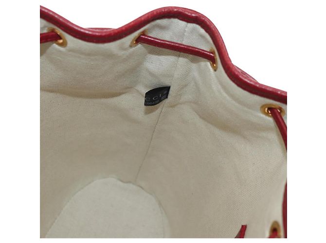 Bolso GUCCI Micro GG Supreme Doraemon x Fujiko-Pro en PVC Beige 655597 Auth 183006M Dorado - vista 23