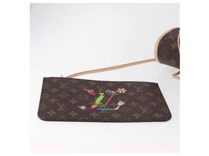 LOUIS VUITTON Monogram Takashi Murakami Neverfull MM Bag M13271 LV Auth 182628SM Monogramma - vista 28