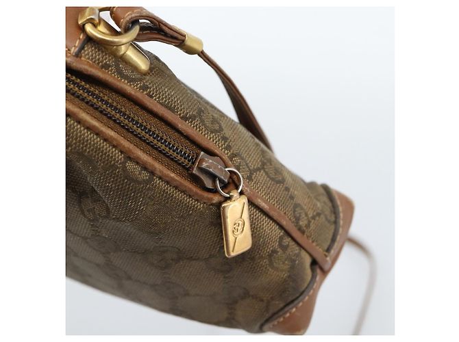 Borsa a Spalla GUCCI in Pelle Beige Oro 007 115 4916 Auth 184510 D'oro - vista 10