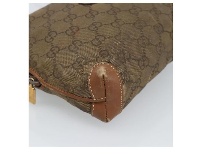 Borsa a Spalla GUCCI in Pelle Beige Oro 007 115 4916 Auth 184510 D'oro - vista 14