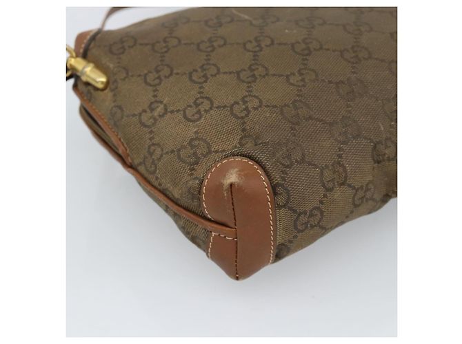Borsa a Spalla GUCCI in Pelle Beige Oro 007 115 4916 Auth 184510 D'oro - vista 16