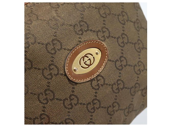 Borsa a Spalla GUCCI in Pelle Beige Oro 007 115 4916 Auth 184510 D'oro - vista 17