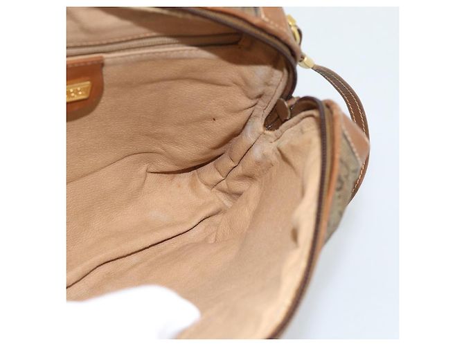 Borsa a Spalla GUCCI in Pelle Beige Oro 007 115 4916 Auth 184510 D'oro - vista 19