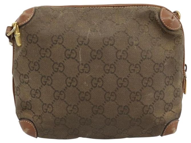 Borsa a Spalla GUCCI in Pelle Beige Oro 007 115 4916 Auth 184510 D'oro - vista 2