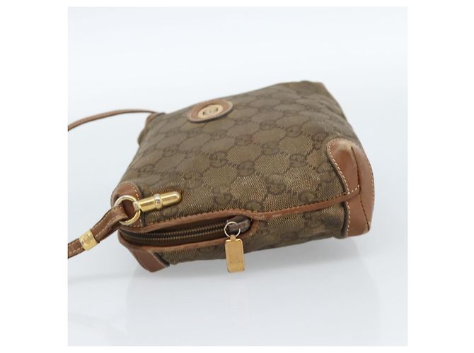 Borsa a Spalla GUCCI in Pelle Beige Oro 007 115 4916 Auth 184510 D'oro - vista 3