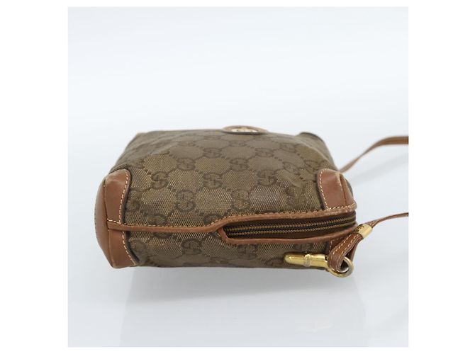 Borsa a Spalla GUCCI in Pelle Beige Oro 007 115 4916 Auth 184510 D'oro - vista 4