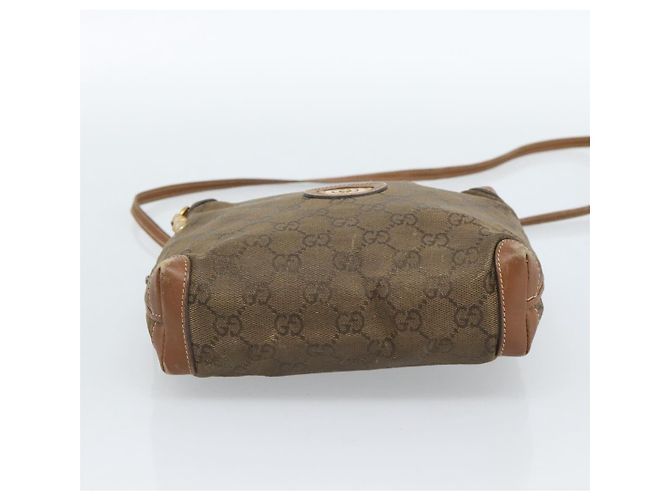 Borsa a Spalla GUCCI in Pelle Beige Oro 007 115 4916 Auth 184510 D'oro - vista 5