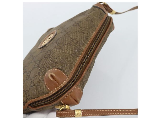 Borsa a Spalla GUCCI in Pelle Beige Oro 007 115 4916 Auth 184510 D'oro - vista 6