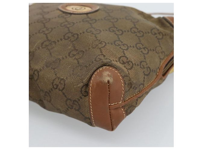Borsa a Spalla GUCCI in Pelle Beige Oro 007 115 4916 Auth 184510 D'oro - vista 9