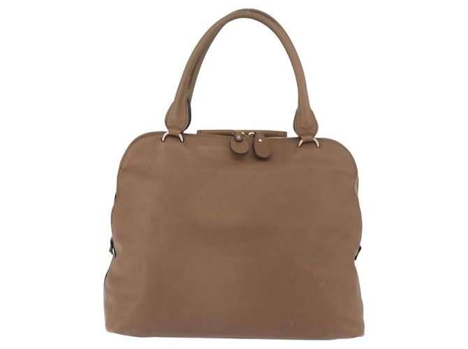 Chloé Chloe Elsie Handtasche aus Leder Beige Gold Auth 182109 Golden - Ansicht 2