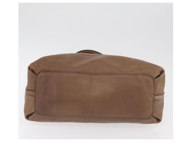 Chloé Chloe Elsie Handtasche aus Leder Beige Gold Auth 182109 Golden - Ansicht 6