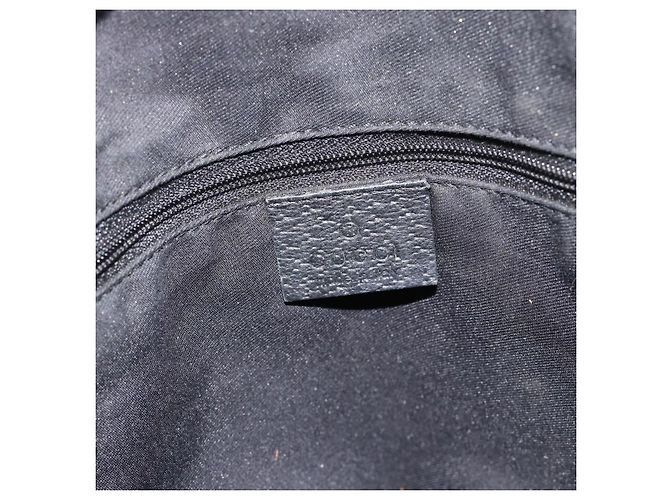 Bolso GUCCI GG Canvas Negro Plata 113017 Auth ka4582 - vista 10