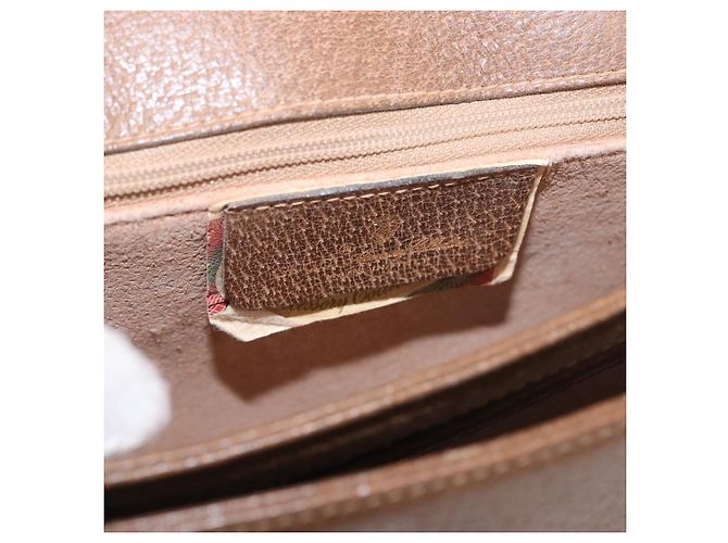 Borsa a Spalla GUCCI Pelle Oro Marrone 72 02 104 Auth 184483 D'oro - vista 18