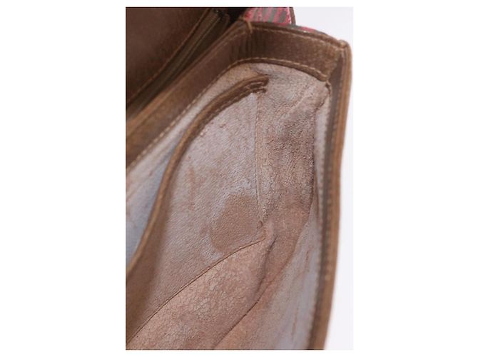 Borsa a Spalla GUCCI Pelle Oro Marrone 72 02 104 Auth 184483 D'oro - vista 19