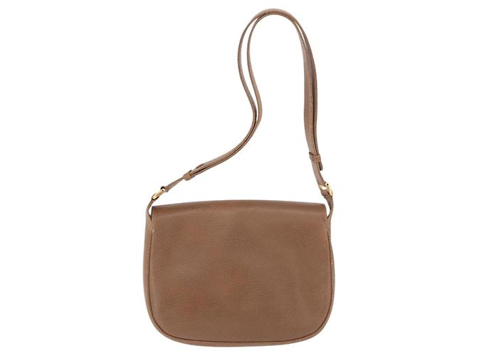 Borsa a Spalla GUCCI Pelle Oro Marrone 72 02 104 Auth 184483 D'oro - vista 2