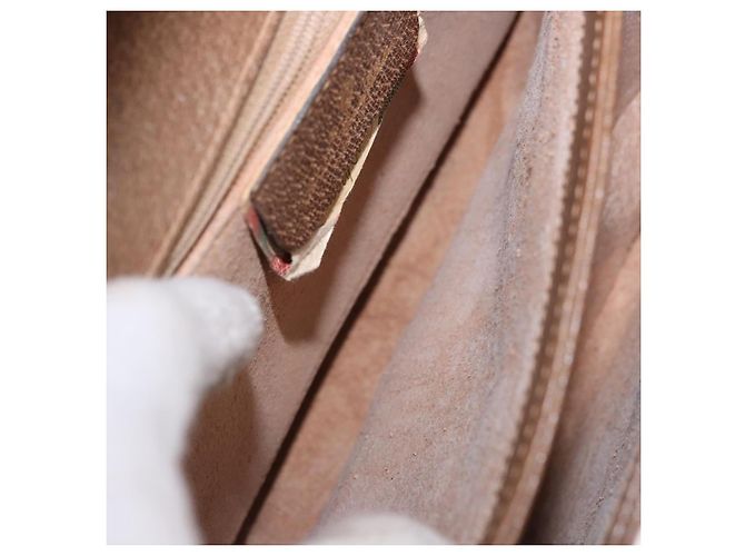 Borsa a Spalla GUCCI Pelle Oro Marrone 72 02 104 Auth 184483 D'oro - vista 21