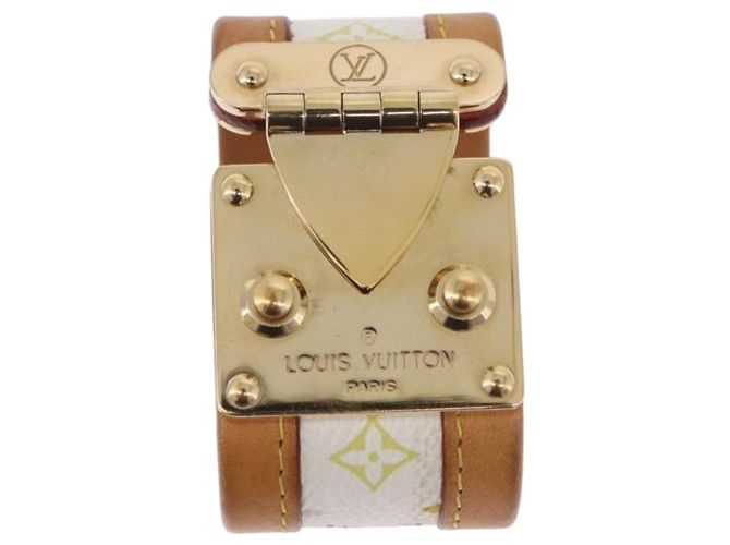 LOUIS VUITTON Monogram Multicolor Messing Koala Weiß M65344 LV Auth 182703 - Ansicht 2