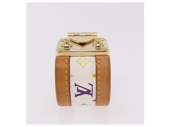 LOUIS VUITTON Monogram Multicolor Messing Koala Weiß M65344 LV Auth 182703 - Ansicht 6