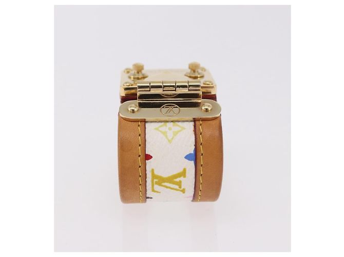 LOUIS VUITTON Monogram Multicolor Messing Koala Weiß M65344 LV Auth 182703 - Ansicht 7