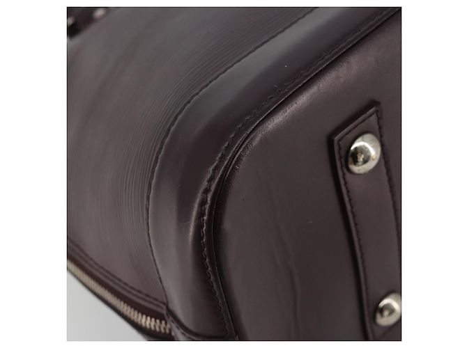Borsa LOUIS VUITTON Epi Alma Viola Cassis M5280K LV Auth ep14652A Porpora Viola scuro - vista 14