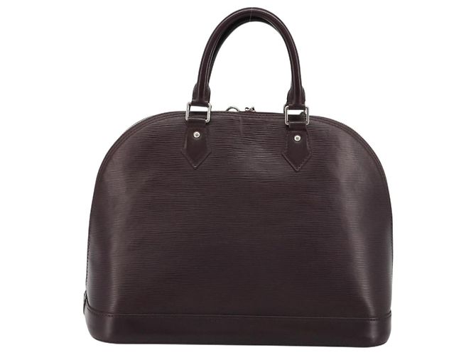 Borsa LOUIS VUITTON Epi Alma Viola Cassis M5280K LV Auth ep14652A Porpora Viola scuro - vista 2