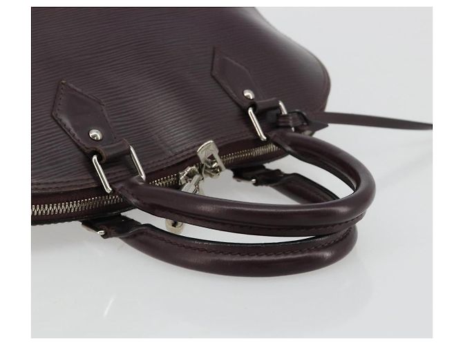 Borsa LOUIS VUITTON Epi Alma Viola Cassis M5280K LV Auth ep14652A Porpora Viola scuro - vista 7