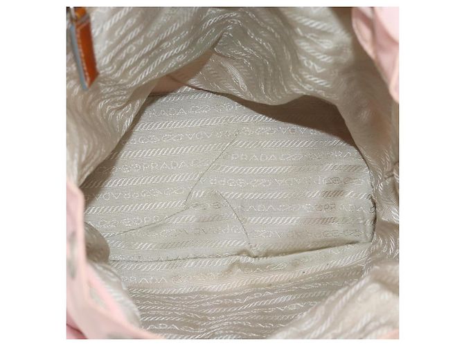 Zaino PRADA Nylon Rosa Argento Auth 182817 - vista 11
